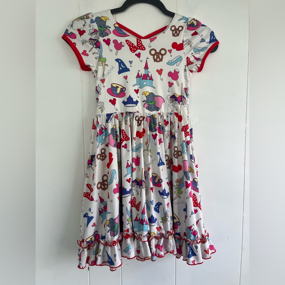 Charlie’s Project Kids Disney Princess Minnie Kids Dress Fairytale Print Size 7